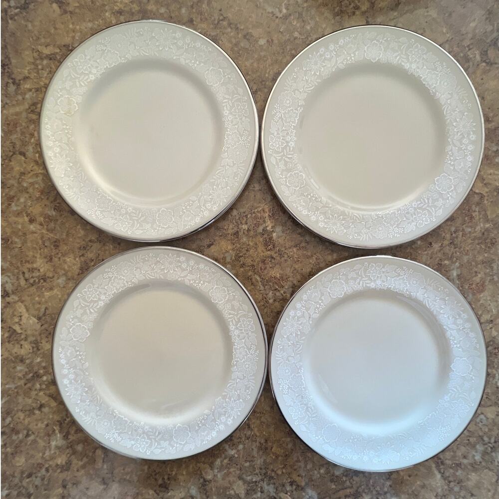 Vintage Gorham Bridal Bouquet Bread and Butter 6 3/8" Plates Set of four